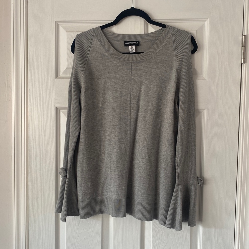 Cold shoulder sweater